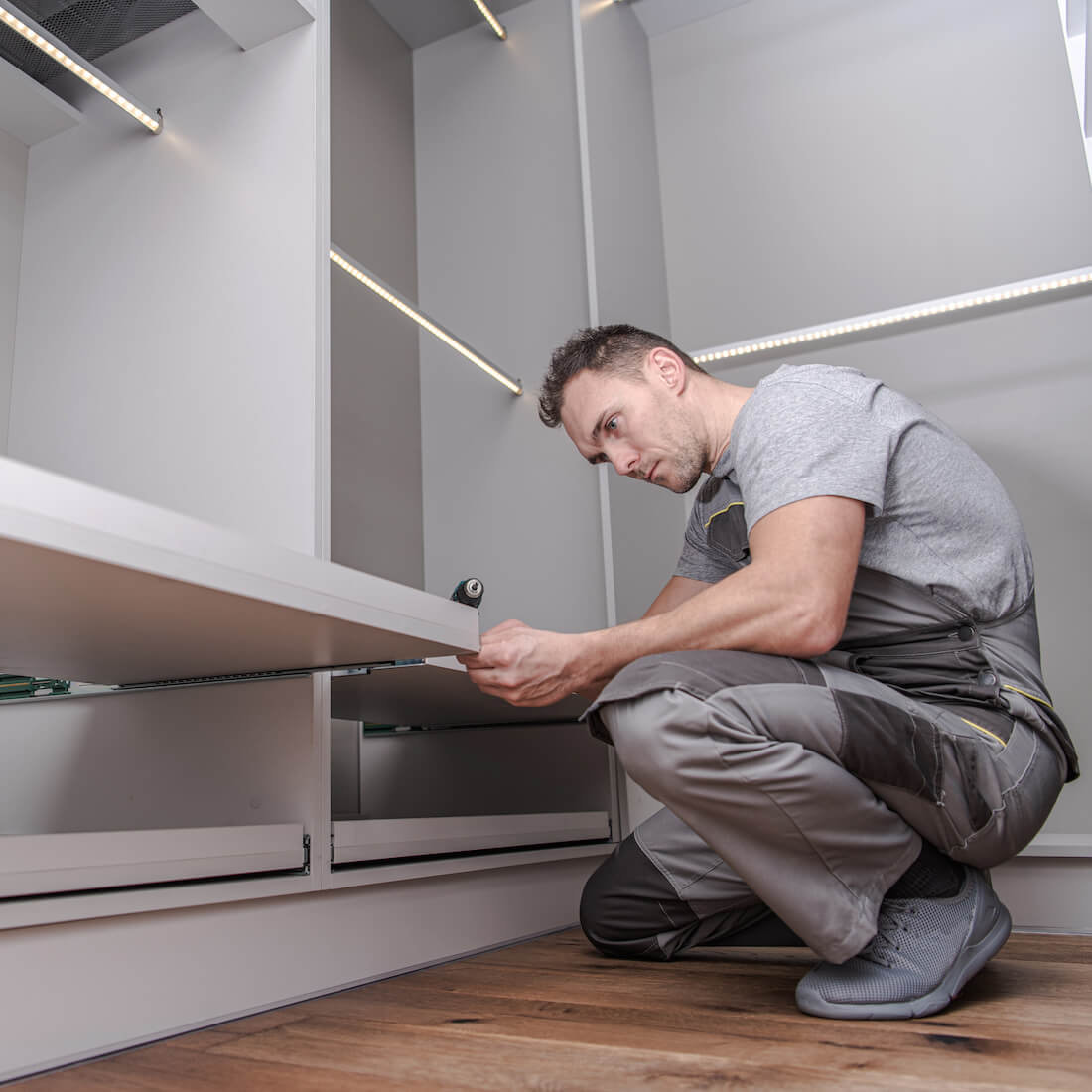 Closet installation